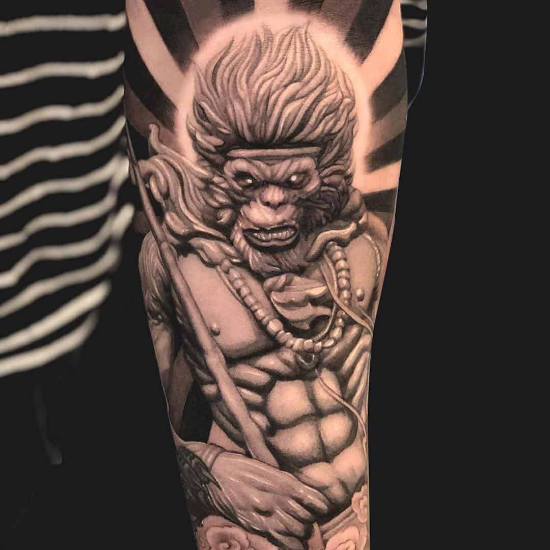 Asian Tattoos - Monkey King Tattoo Design – Chronic Ink